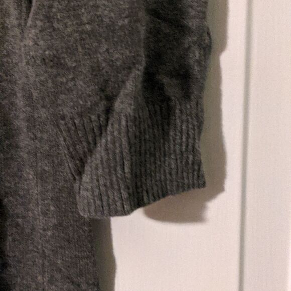 bcbgeneration small grey tunic sweater dress black lace winter cute - Picture 4 of 10